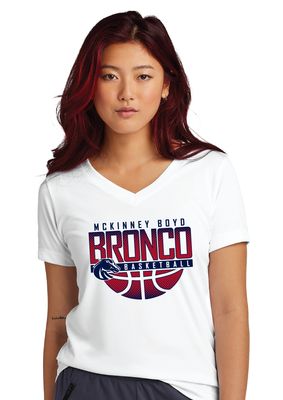 Boyd Girls Basketball - Halftone - Dri-Fit V-Neck Tee