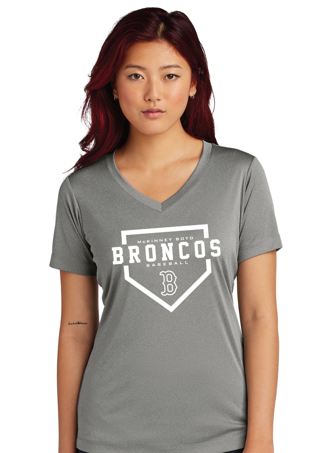 Boyd Baseball - Home Plate - Dri-Fit V-Neck Tee