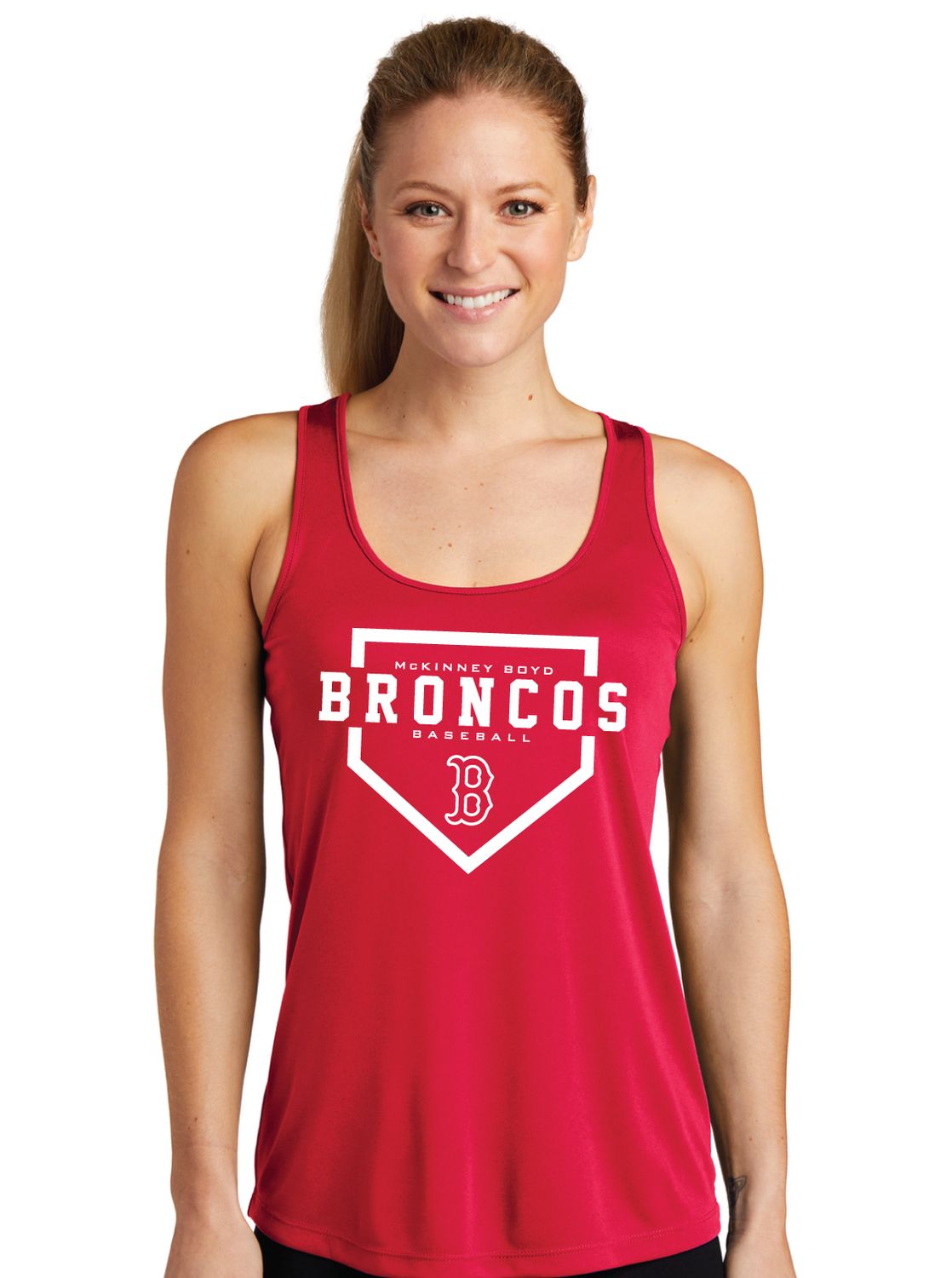 Boyd Baseball - Home Plate - Dri-Fit Racerback Tank