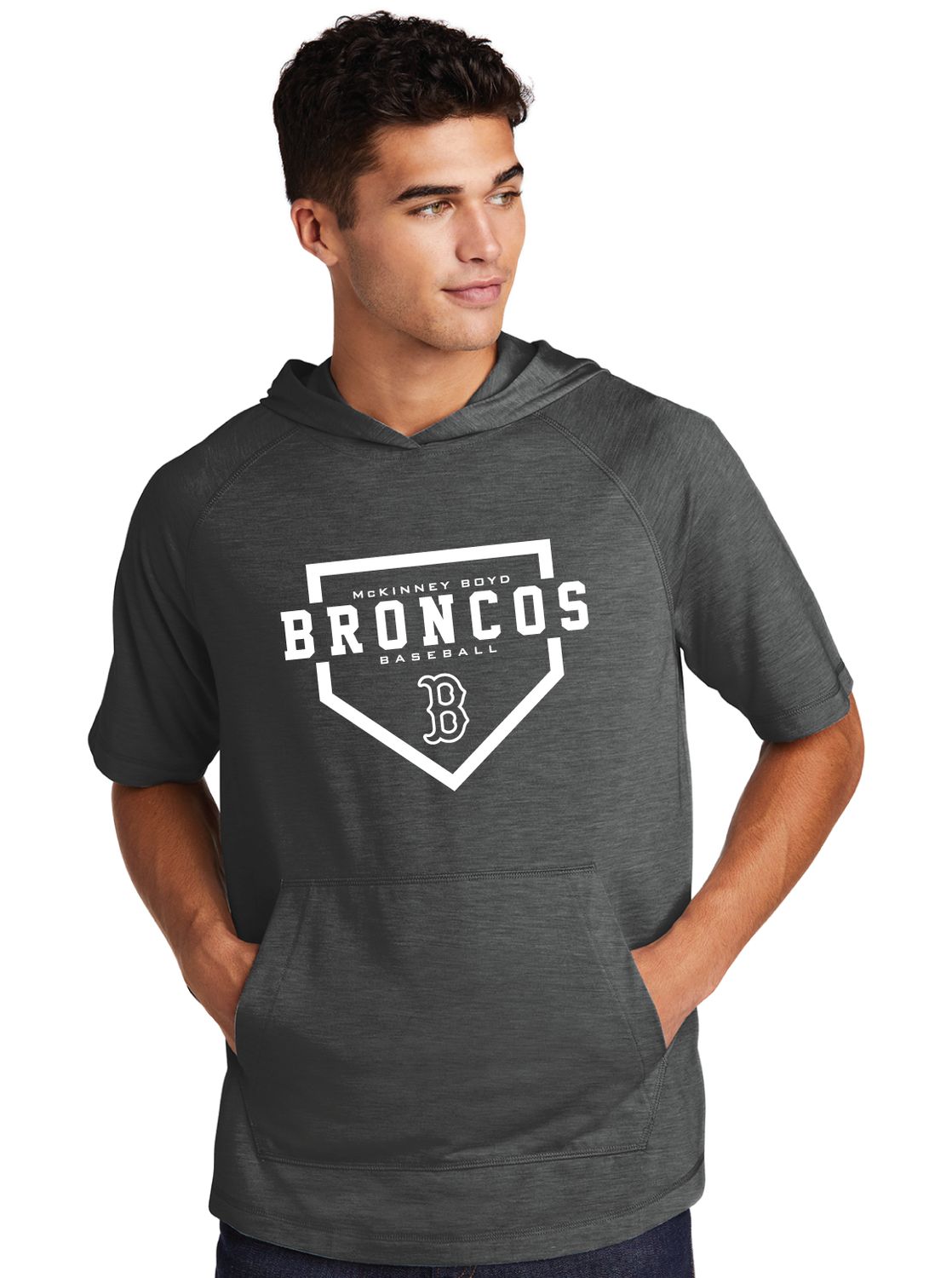 Boyd Baseball - Home Plate - Short Sleeve Hoodie