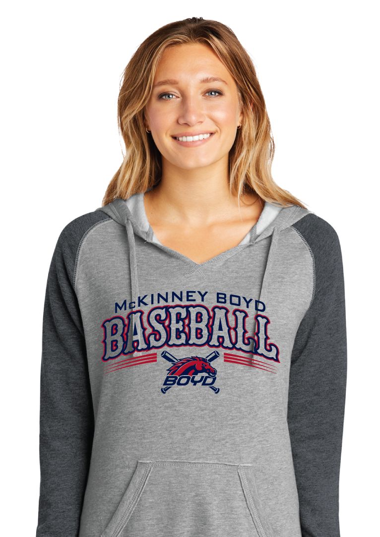 Boyd Baseball - Arched - Lightweight Raglan Hoodie