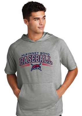 Boyd Baseball - Arched - Short Sleeve Hoodie