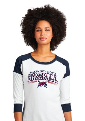 Boyd Baseball - Arched - 3/4 Sleeve Baseball Raglan Tee