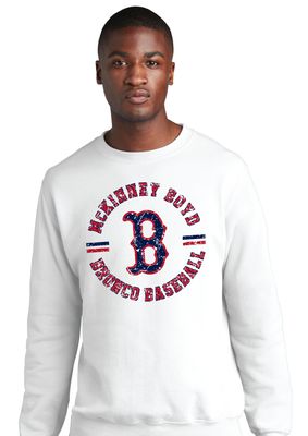 Boyd Baseball - Distressed Circle - Crew Sweatshirt