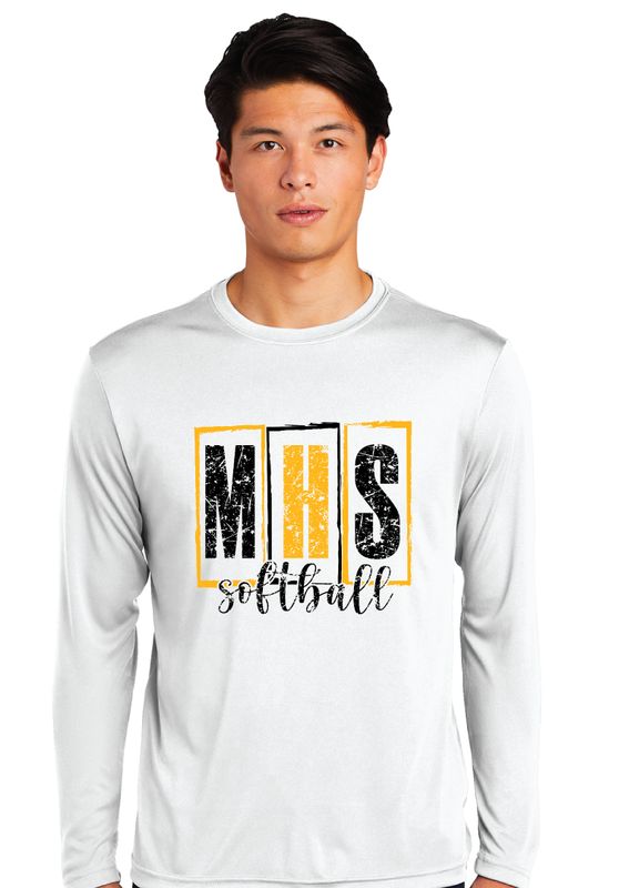 Memorial Softball - MHS Blocks - Dri-Fit Long Sleeve