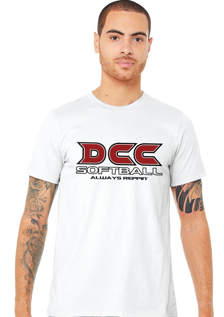 DCC Softball - Always Reppin - Bella+Canvas Short Sleeve