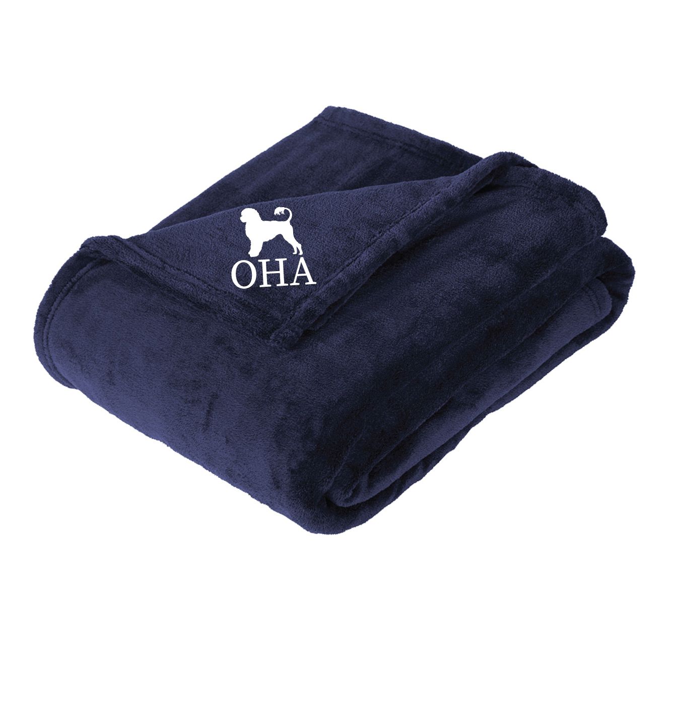 OHA - Oversized Plush Blanket, Color: Deep Navy