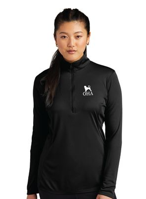 OHA - Ladies Quarter-Zip Long Sleeve