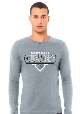 DCC Softball - Modern Plate - Bella+Canvas Long Sleeve