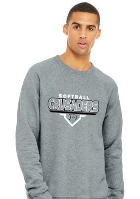 DCC Softball - Modern Plate - Bella+Canvas Crew Sweatshirt