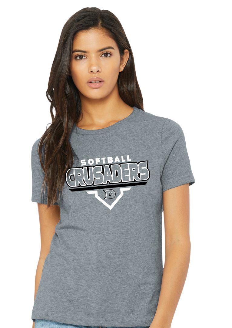 DCC Softball - Modern Plate - Bella+Canvas Ladies