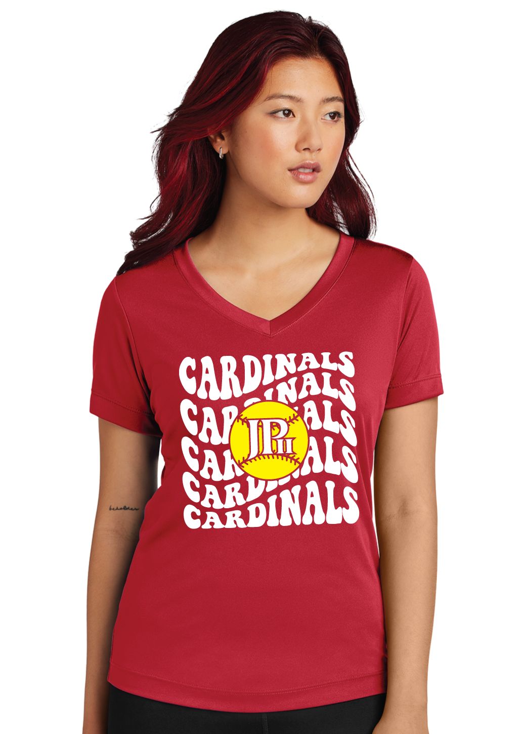 JP2 Softball - Wavy - Dri-Fit V-Neck Tee