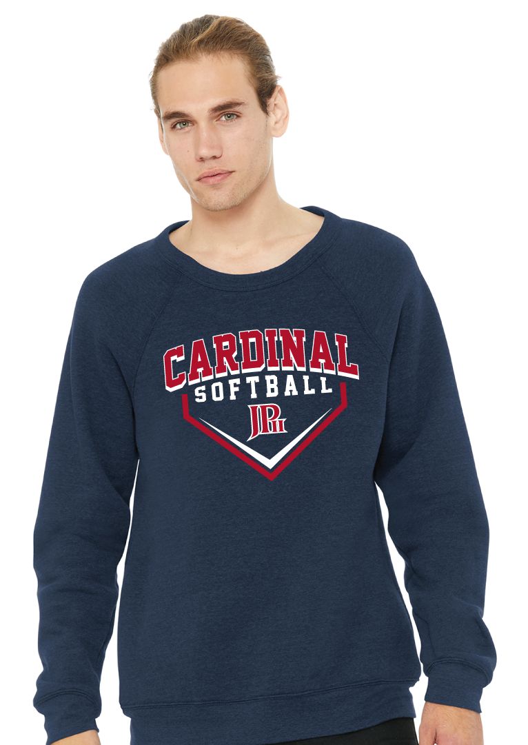 JP2 Softball - Arched Plate - Bella+Canvas Crew Sweatshirt