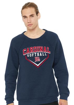 JP2 Softball - Arched Plate - Bella+Canvas Crew Sweatshirt
