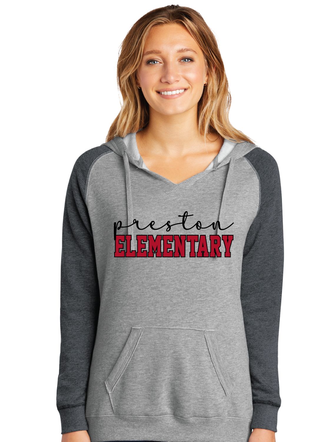 Preston Pride - Script Block - Lightweight Raglan Hoodie
