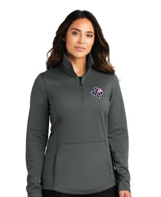 Allen Girls Soccer - Ladies Smooth Fleece 1/4-Zip