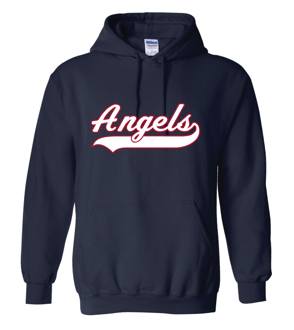 HSAA Softball - Script - Hoodie, Color: Navy