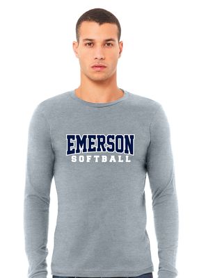 Emerson Softball - Bridge - Bella+Canvas Long Sleeve