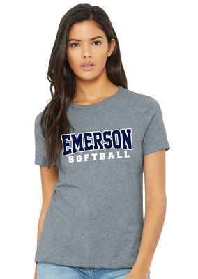 Emerson Softball - Bridge -Bella+Canvas Ladies
