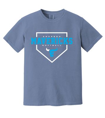 Emerson Softball - Home Plate - Comfort Colors Short Sleeve