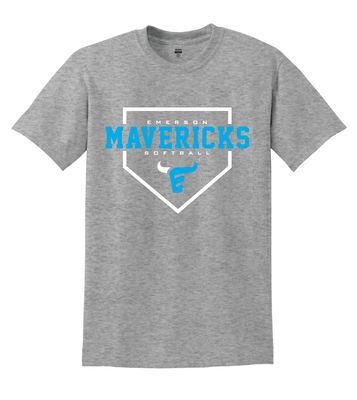 Emerson Softball - Home Plate - Short Sleeve