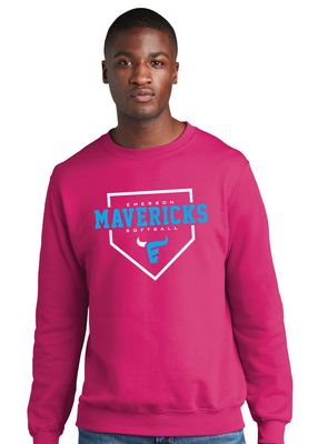 Emerson Softball - Home Plate - Crew Sweatshirt