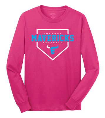 Emerson Softball - Home Plate - Long Sleeve