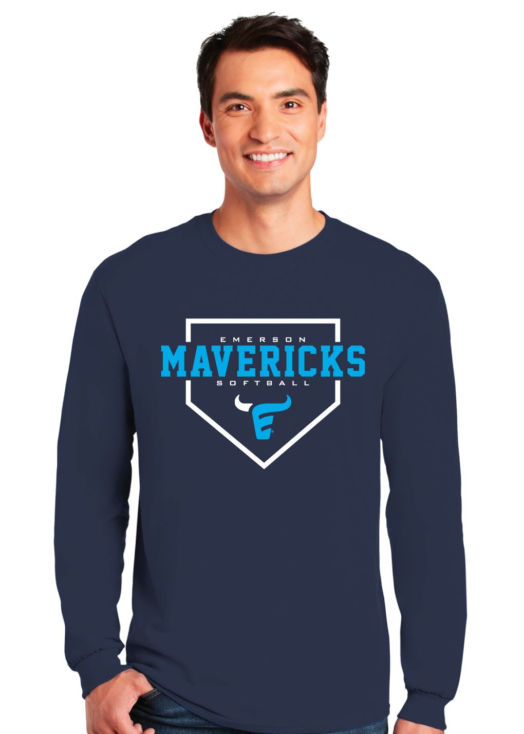 Emerson Softball - Home Plate - Long Sleeve