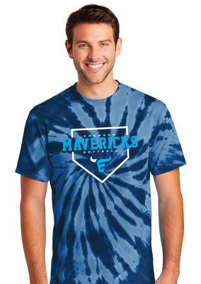 Emerson Softball - Home Plate - Tie Dye Short Sleeve