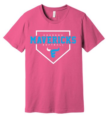 Emerson Softball - Home Plate - Bella+Canvas Short Sleeve