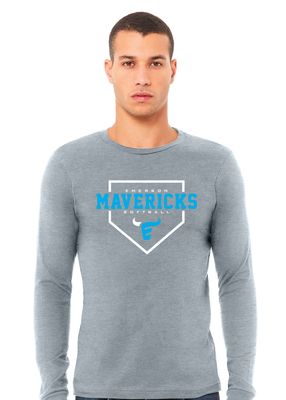 Emerson Softball - Home Plate - Bella+Canvas Long Sleeve