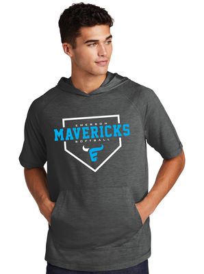 Emerson Softball - Home Plate - Short Sleeve Hoodie