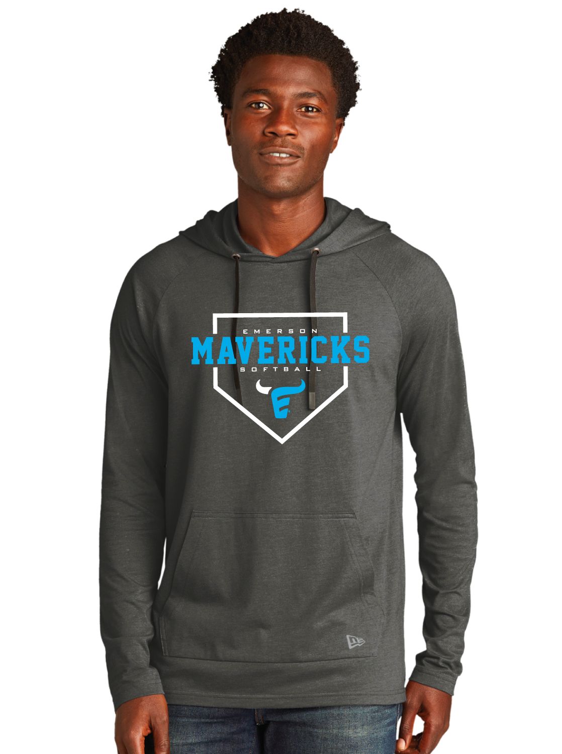 Emerson Softball - Home Plate - Tri Blend Hoodie
