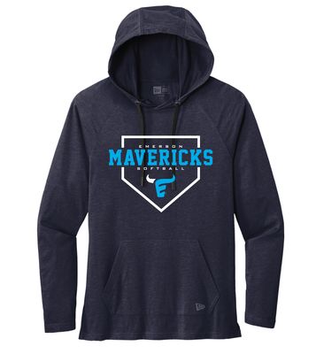 Emerson Softball - Home Plate - Tri Blend Hoodie