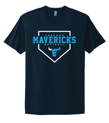 Emerson Softball - Home Plate - Next Level Short Sleeve