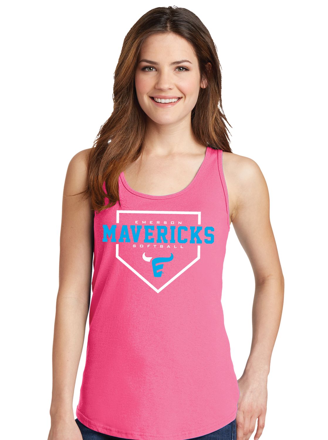 Emerson Softball - Home Plate - Cotton Tank