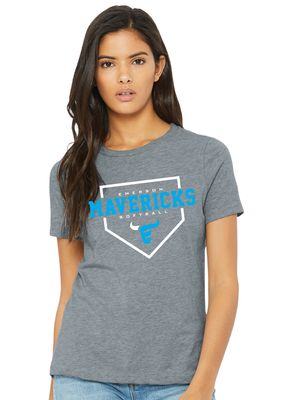 Emerson Softball - Home Plate - Bella+Canvas Ladies