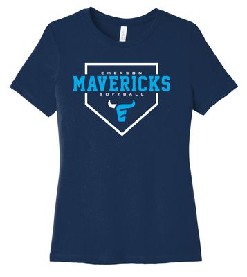 Emerson Softball - Home Plate - Bella+Canvas Ladies