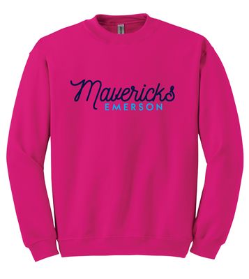 Emerson Softball - Script - Crew Sweatshirt