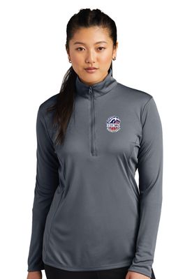 Boyd Basketball - Embroidered Ladies 1/4-Zip Pullover