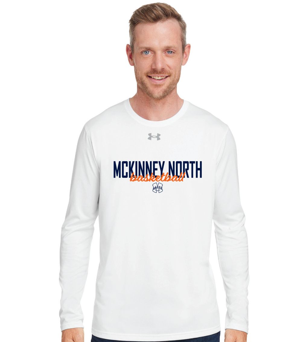 North Basketball - Simple Script - Under Armour Men&#39;s Team Tech Long Sleeve