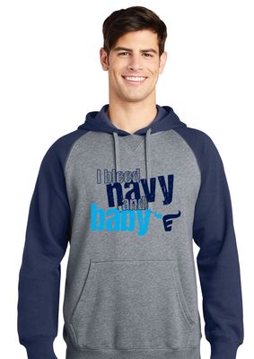Emerson Softball - I Bleed - Raglan Hoodie