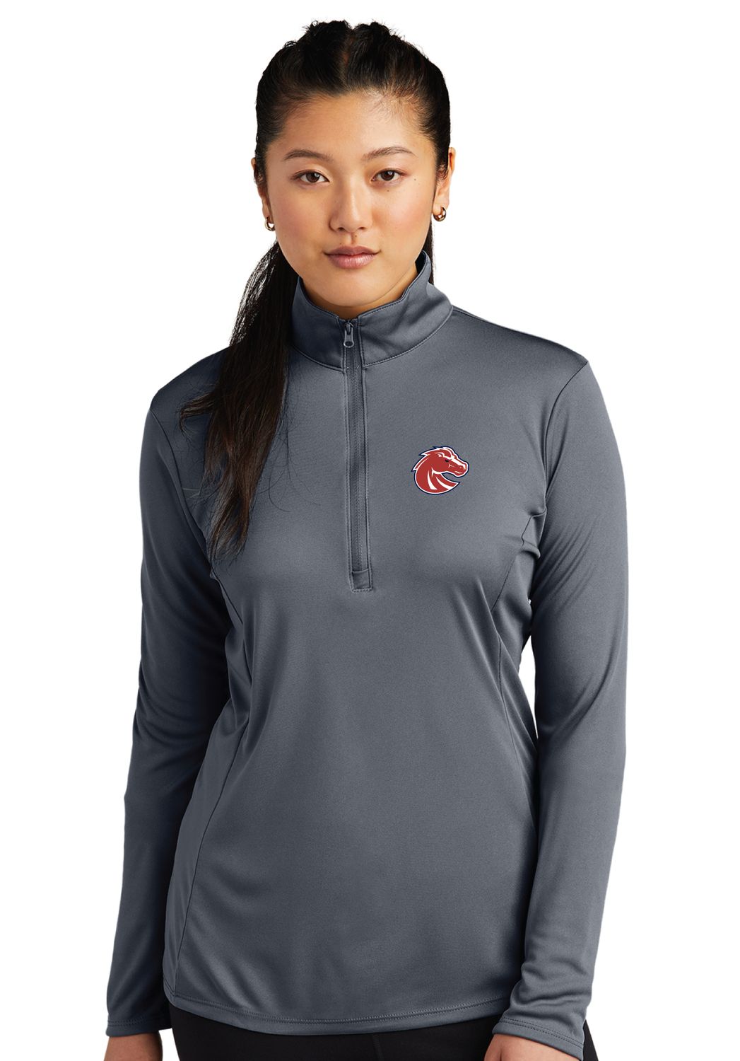 Boyd Girls Basketball - Embroidered Ladies 1/4-Zip Pullover