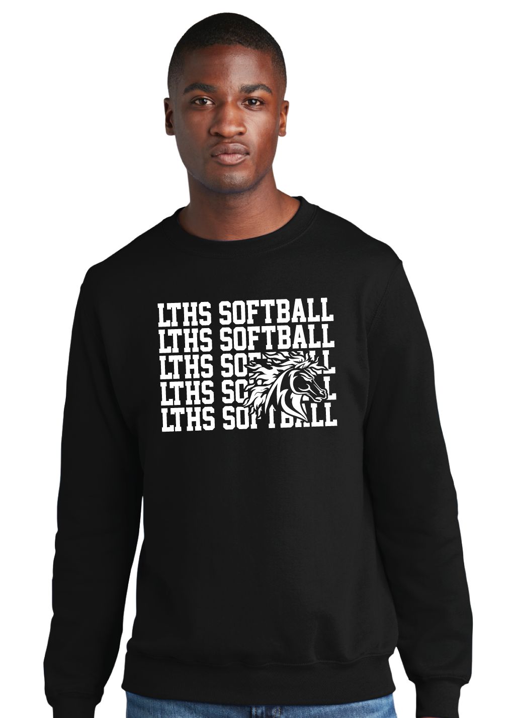 Lebanon Trail Softball - Repeat - Crew Sweatshirt