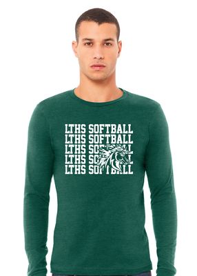 Lebanon Trail Softball - Repeat - Bella+Canvas Long Sleeve