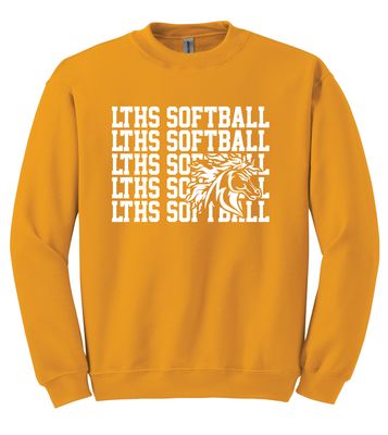 Lebanon Trail Softball - Repeat - Crew Sweatshirt