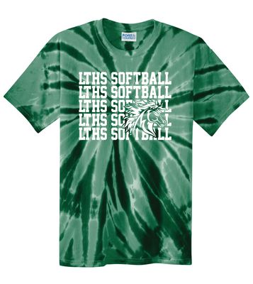 Lebanon Trail Softball - Repeat - Tie Dye Short Sleeve