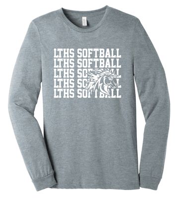 Lebanon Trail Softball - Repeat - Bella+Canvas Long Sleeve