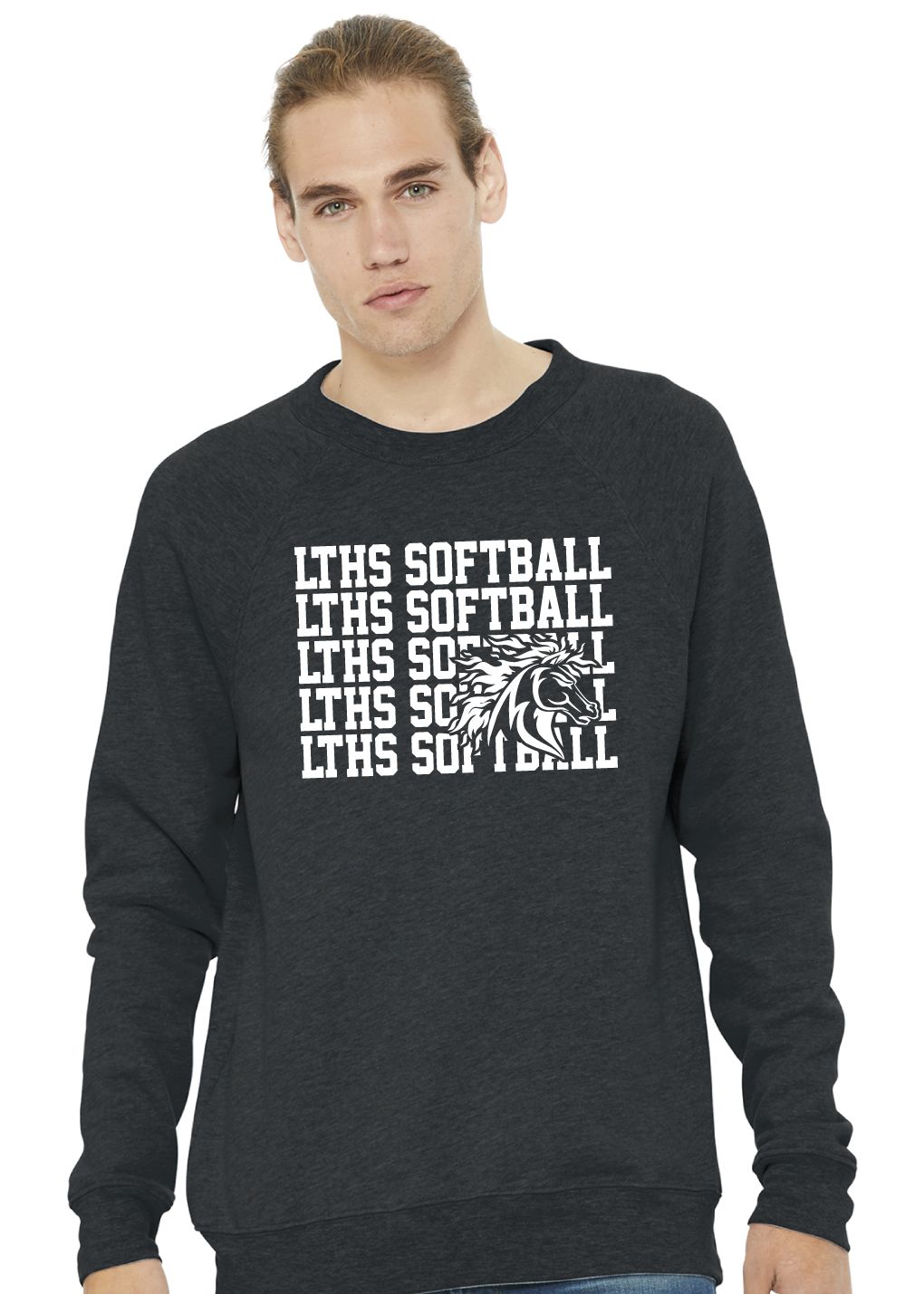 Lebanon Trail Softball - Repeat - Bella+Canvas Crew Sweatshirt