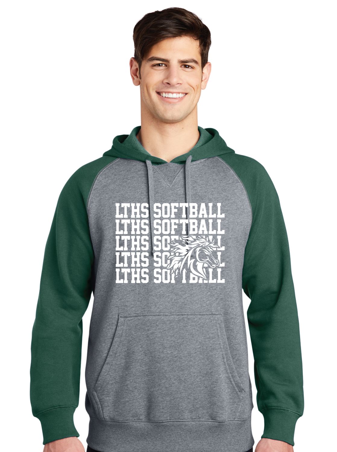 Lebanon Trail Softball - Repeat - Raglan Hoodie